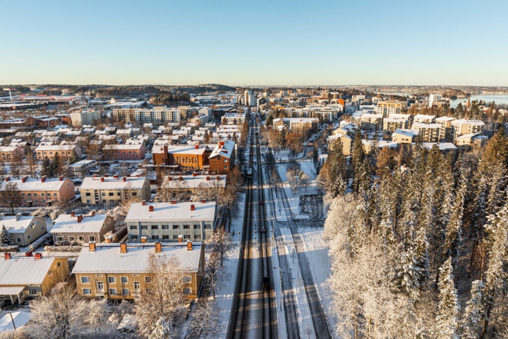 Nuolialantie joulukuussa 2024